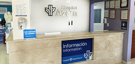 Cancun bariatric clinic lobby