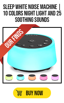 Image of Color Noise Sound Machines with 10 Colors Night Light 25 Soothing 