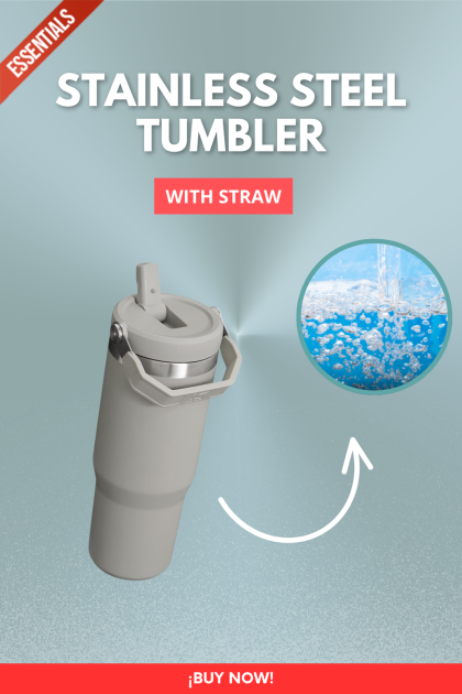 Image of Stanley Stainless Steel Tumbler with Straw